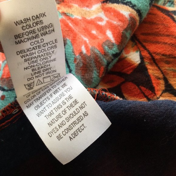 Roaman’s 16W Tropical Vacation Short Sleeve Button Up Top Tunic - Picture 9 of 11